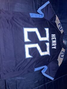 Tennessee Titans Derrick Henry #22 Nike Men's Navy NFL Game Jersey Size XL