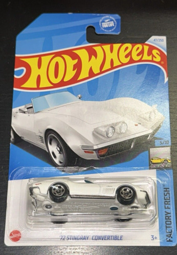 2024 Hot Wheels Factory Fresh 47/250 White 1972 Corvette Stingray Convertible