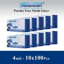 1000 PCS Blue Nitrile Disposable Exam/Medical Gloves 4 Mil, Latex & Powder Free