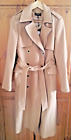 Karen Millen coat 12 long Italian wool cashmere camel brown belted military