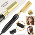 Hot Comb Hair Straightener Pro Electric Beard Straightener Comb Heat Pressing US