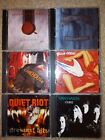 Lot of 6 Hair Metal Cds: Quiet Riot, Firehouse, Great White, Whitesnake, VH--NM!