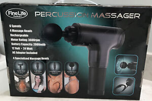 6 Speed Cordless Percussion Massager Black
