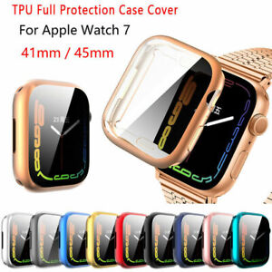 TPU Bumper iWatch Protector Case Cover For Apple Watch Series 9 8 7 SE 6 5 4 3 2