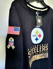 NWT Pittsburgh Steelers NFL Salute to Service Long Sleeve Mens Black Shirt L, XL