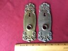 Vintage Pair of Decorative Metal Door Lock Plates (Lot A)