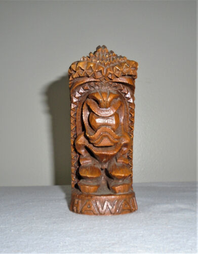 New ListingHip Original Hawaiian Tiki Statue Figure Hawaii Vintage 1974 Decor