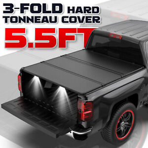 5.5FT 3-Fold Hard Tonneau Cover for 2004-2008 Ford F150 F-150 Short Bed Truck (For: Ford F-150)
