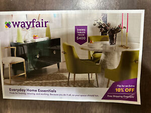 Wayfair wayfair.com 10% off FIRST ORDER COUPON Card 10 percent Expires 4/15/24