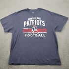 New England Patriots Shirt Mens XL Blue NFL Football Short Sleeve Sports