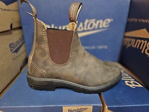 585 Blundstone Chelsea Boots Leather Lined in Rustic Brown Men's Boots NEW/BOX