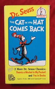Dr. Seuss Cat in the Hat Comes Back VHS Video Tape