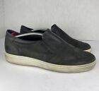 Ecco Soft 7 Mens Slip On Sneakers EU 45  US 11 Black Leather Loafer Casual Shoes