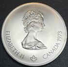 Rare $10 Canada 925 Silver Coin, QEII, 1976 XXI Olympiad, Montreal Skyline 48.6g