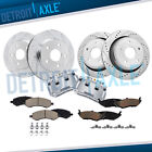 Front & Rear Drilled Rotors Brake Pads + Front Calipers for Dodge Ram 1500 Aspen