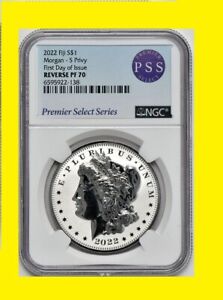 2022 MORGAN s privy $1 Silver Dollar  NGC RV PF 70 First DAY OF ISSUE mint 3.5k