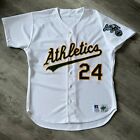 Authentic Ricky Henderson Oakland Athletics Jersey 48 XL A’s Russell Diamond