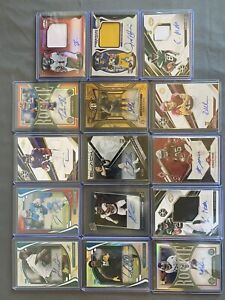 2021-2022 Panini Football ALL ROOKIE Signature LOT - 15 Cards - Most Cards #'d