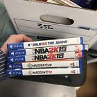 Lot of 5 PS4 Sports Games NBA Madden MLB