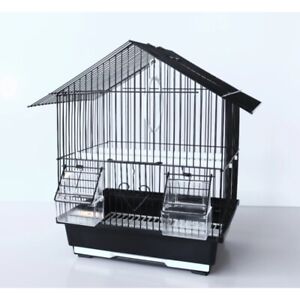 New ListingCompact and Stylish House Style Small Bird Cage - Black