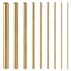 96 Pieces Round Brass Rod Kit 100 mm Length Metal Rod Solid Round Brass Bar S...