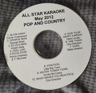 All Star Karaoke Pop And Country May 2012  CD - Karaoke CDG