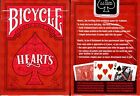 Hearts Bicycle Playing Cards Poker Size Deck USPCC Custom Limited Sealed