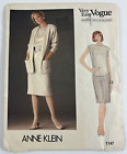 Vtg OOP Vogue Anne Klein Jacket Skirt Top Sewing Pattern 1147 Sz 10 32.5