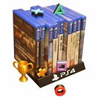 10 Sleek Game Holder with PS5 Logo For Sony PlayStation Trophy Jewel Case Stand