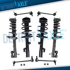 8pc AWD Front Rear Strut w/ Coil Spring Sway Bar for 2010-2011 Toyota Highlander