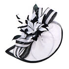 Womens Sinamay Quill Disc Fascinator Hat Headband Occasion Wedding Hats A268