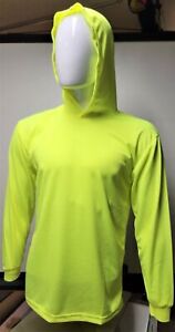 Hoodie Yellow  High Visibility Shirt  / Air Cooling Flow w/ UV Protection