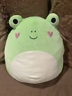 Squishmallow 16” Philippe the Green and White Frog-NEW WITH TAG-TAG IS CREASED!