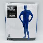 Blue Partysuit Morph Suit Spandex Full Body Costume Men Women Adult Size Large