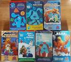 BLUES'S CLUES and BEAR IN THE BIG BLUE HOUE Lot of 7 VHS Children's Videos