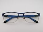 New ListingBulova Eyeglasses, Frames Only, Fallbrook, 55-18-140 Navy, Blue/Black