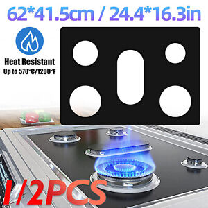 Gas Range Stove Top Burner Cover Protector Reusable Non-Stick Liner for Kitchen*