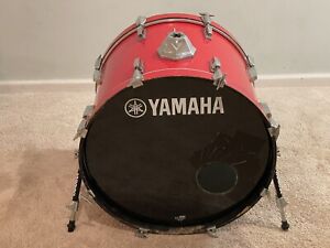 Yamaha 22 X 16 Power V Bass Drum Candy Apple Red Drums Drumset Set