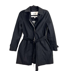 Coach Trench Coat Women’s XS Black Classic Career Jacket Belted