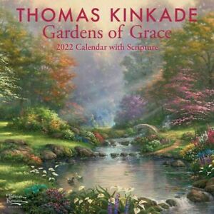 Thomas Kinkade's Gardens of Grace 2022 Wall Calendar by Andrews McMeel 12 X 24