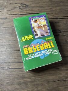 SEALED - 1991 Score Series 1 Baseball Sealed Jumbo Hobby Box NEW