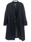 Men's Brioni Black Wool Coat - Size 58