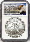 2021 w burnished silver eagle type 2 ngc ms 69 mtn Label