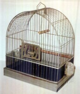 New ListingVintage Hendryx Parakeet Canary Bird Cage 1950's