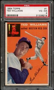 BB - 1954 Topps - #1 - Ted Williams - PSA 4 - VG-EX