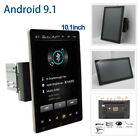 2DIN 10.1'' Rotatable Android 9.1 Touch Screen Quad Car Stereo Radio GPS Wifi BT (For: 2009 Jaguar XF)