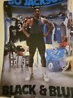 BO JACKSON Black & Blue Costaco Bros Poster 1989 24x36 NFL Raiders MLB Royals