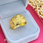 Ring Dragon Gold Plated Men Women Jewelry Naga Thai Amulet Size 10