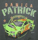 NASCAR Danica Patrick Spell Out & Car Graphic Men's Dark Gray 50/50 Shirt XL