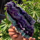 New Listing1.35LB Natural beautiful Rainbow Fluorite Crystal Rough stone specimens cure